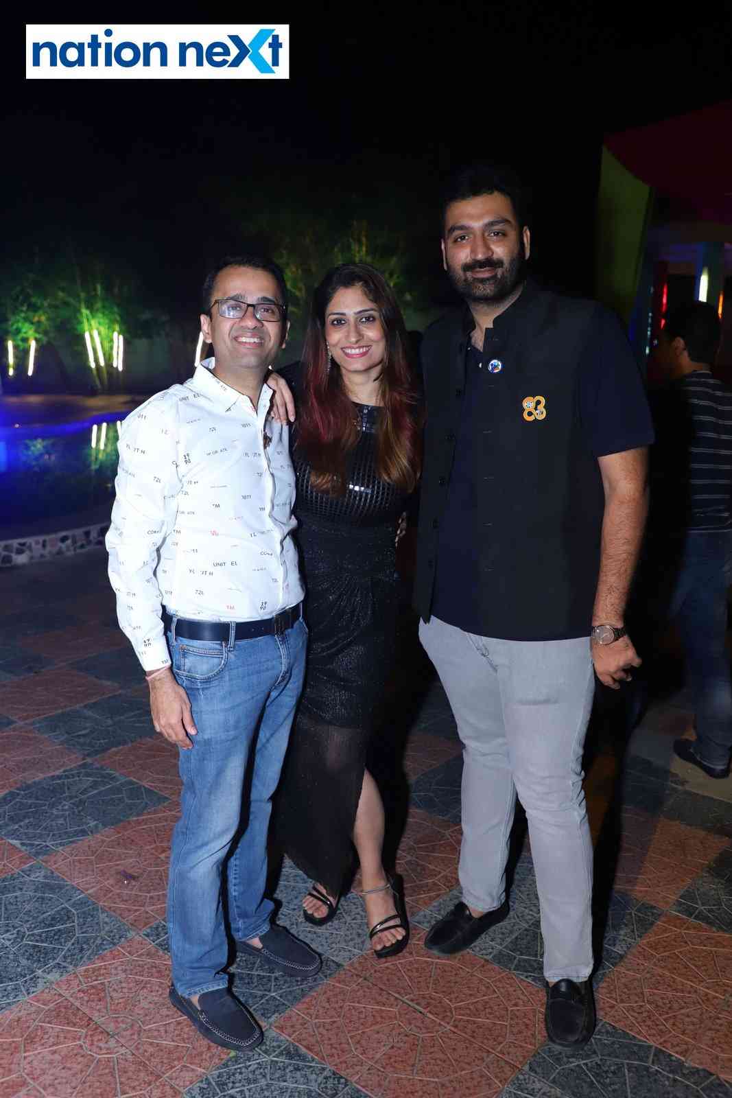 Gaurav Agrawal,Esha Agrawal and Ajay Chandwani at the Round Table and Ladies Circle fellowship dinner in Nagpur